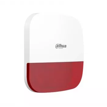 Drahtlose Außensirene DAHUA ARA13-W2-868-RED, 868 MHz, rotes Gehäuse