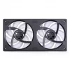 Jonsbo ZB-240BR 120mm Reverse Blade ARGB PWM 2er-Pack Gehäuselüfter - Schwarz