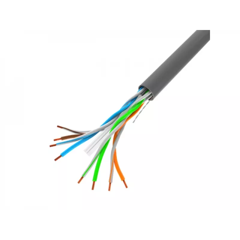 LANBERG Netzwerkkabel LCU6-10CC-0305-S U/UTP Cat6 305 m, 23 AWG, CCA, grau