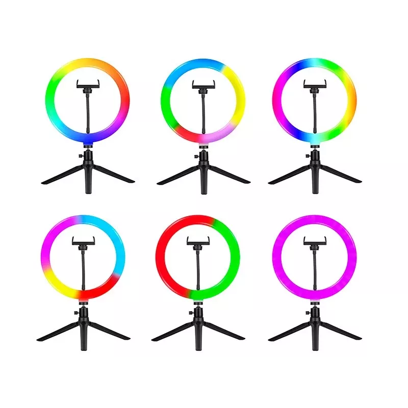 Ring-Lampe RGB 26 cm mit Stativ