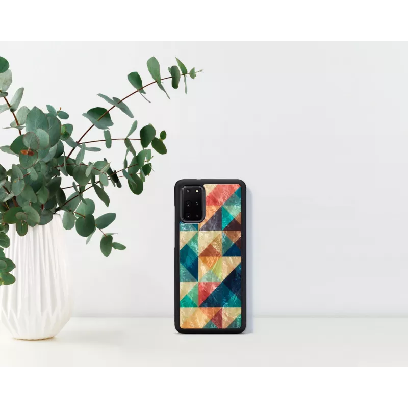 Schutzhülle iKins für Samsung Galaxy S20+ Mosaik Schwarz