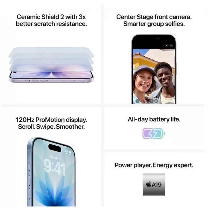 Smartphone Apple iPhone 17 6,1 Zoll 256 GB Mist Blue