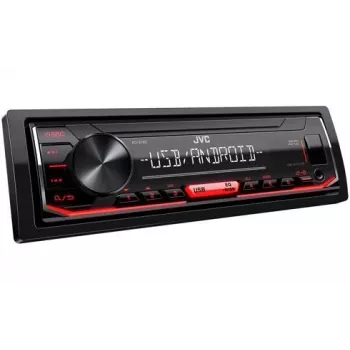 Car Digital Media Receiver JVC KD-X162 1 DIN, 200 W, 24-bit DAC, FLAC/MP3/WAV/WMA, Front-USB Typ-A, 3,5 mm, LCD 2-zeilig, Schwarz