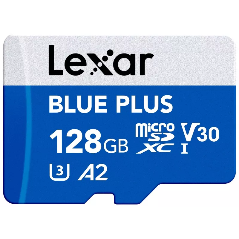 MicroSDXC-Speicherkarte Lexar BLUE PLUS 128 GB UHS‑I U3 V30 170 MB/s