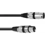 XLR-Kabel Omnitronic 3022075B — 1x XLR-Stecker auf 1x XLR-Buchse, 0,2 m