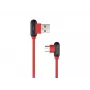 USB-Kabel NATEC NKA-1201 USB 2.0 1 m USB A USB C Schwarz Rot