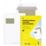 Versandumschlag MAILmedia weiß mit Kartonrücken und Fenster, selbstklebender Streifen, 120 g/m²