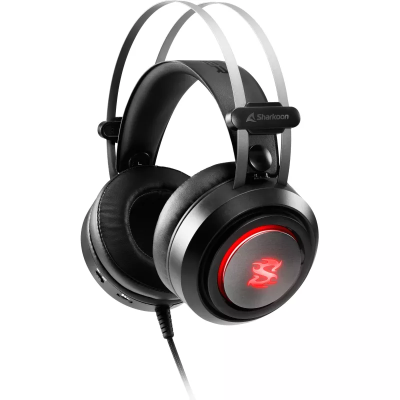 Sharkoon Skiller SGH30 Headset Kabelgebundenes Gaming-Headset mit Kopfbügel, Schwarz