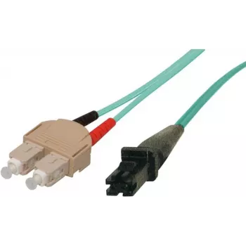 Tecline Fröhlich + Walter – Patchkabel – SC Multimode (M) – MT-RJ Multimode (M) – 2 m – Glasfaser – 50/125 Mikrometer – OM3 – türkis (39975003)