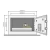 Yale YSV/170/DB2/P Standtresor 3,8 l Stahl Pink