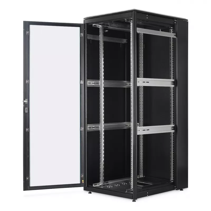 Netzwerkschrank DIGITUS Unique Light Serie 42U 800×1000 mm (BxT) freistehend, 800 kg, IP20, Schlüsselschloss