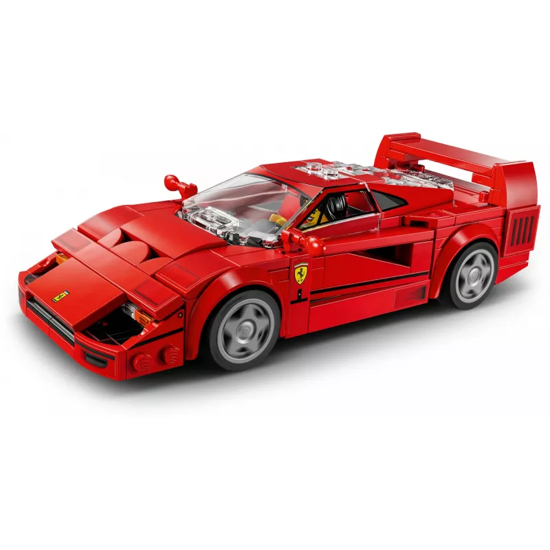 LEGO Speed Champions Ferrari F40 Supercar – baubares Fahrzeug-Spielzeugauto für Jungen und Mädchen ab 9 Jahren mit Fahrer-Minifigur, Kinderzimmer-Deko