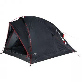 Zelt High Peak Minitramp 2 leicht schwarz/rot — kompaktes 2-Personen-Campingzelt