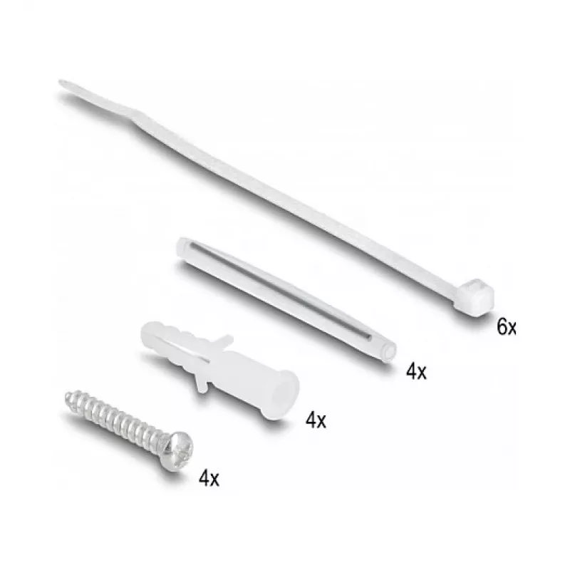DeLOCK Glasfaser-Anschlussdose 2 x SC Simplex LC Duplex Weiß