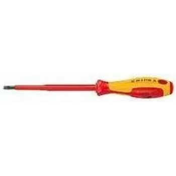 Knipex VDE Schlitzschraubendreher Klingenbreite: 4 mm Klingenlänge: 100 mm DIN EN 60900 (98 20 40)