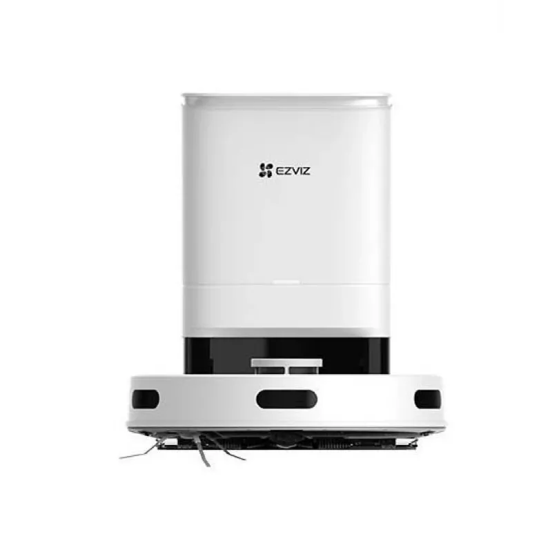 Saugroboter EZVIZ RE5 PLUS — LiDAR-Navigation, 4000 Pa Saugleistung, 240 min Laufzeit, 0,35 l Staubbehälter, 0,3 l Wassertank, Basisstation mit Touchscreen