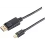 DisplayPort-Kabel ShiverPeaks BS10-52025 1 m Mini DisplayPort Schwarz