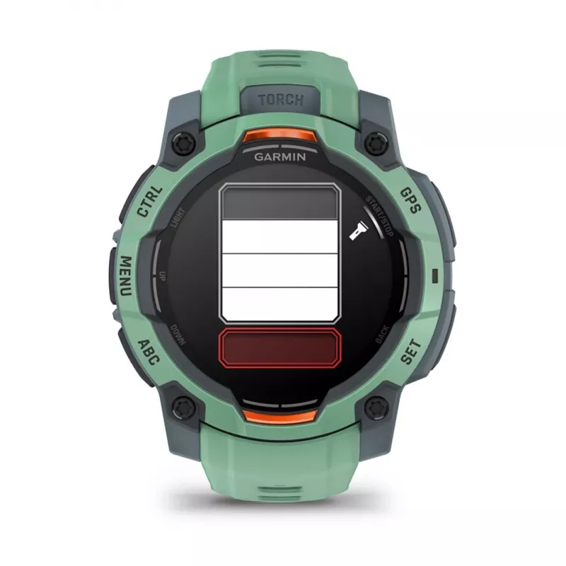 Garmin Instinct 3 AMOLED 3,05 cm (1,2) 45 mm Digital 390 x 390 Pixel Touchscreen Grün GPS (Satellit)