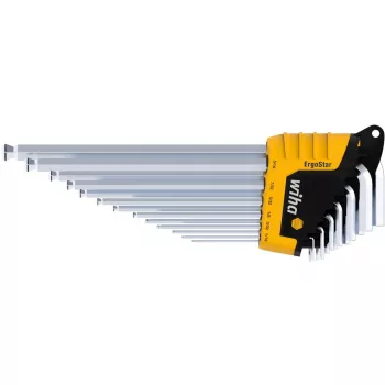 Inbusschlüssel-Set Wiha ErgoStar 13-teilig 43852 – Kugelkopf- und kurze Schlüssel