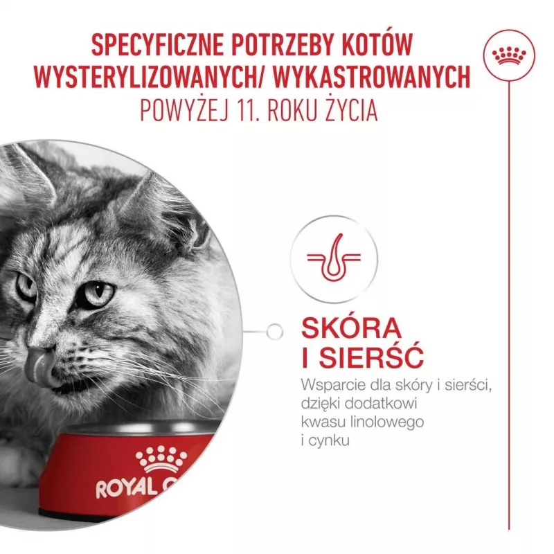 Trockenfutter für Katzen Royal Canin FHN Ageing Sterilised 11+ Geflügel 4 kg, 30 % Protein, 12,5 % Fett