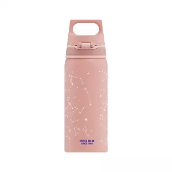Aluminium-Trinkflasche Sigg 6005.10 — 600 ml, 7,1 cm Durchmesser, 145 g, Blau/Pink