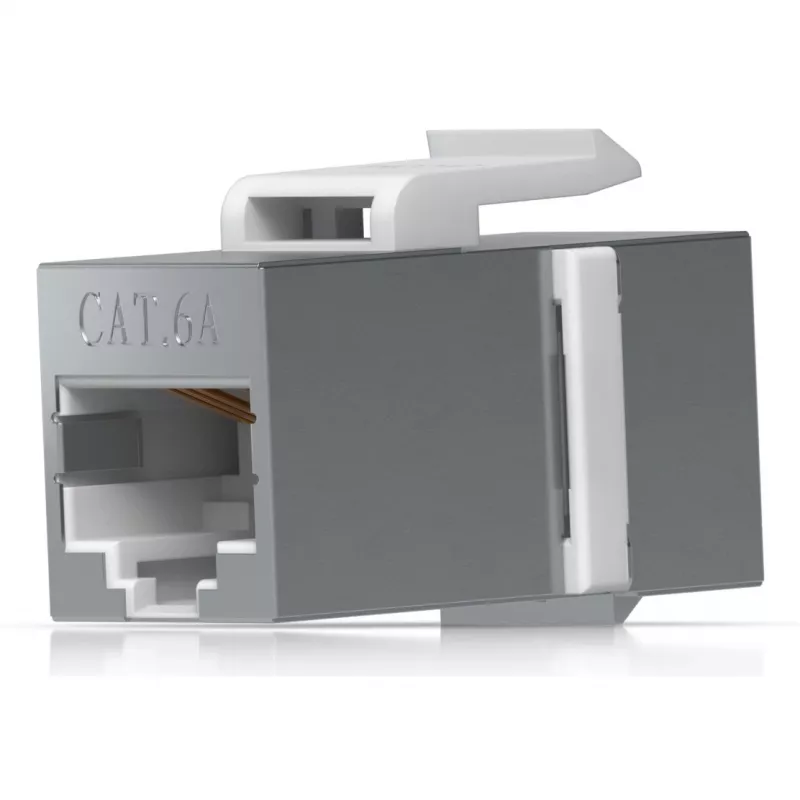 Keystone-Kupplung Ubiquiti UACC-Keystone-Coupler-C6A Flach Edelstahl RJ-45