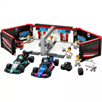 LEGO CITY 60444 F1 Garage & Mercedes-AMG & Alpine Autos