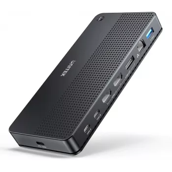 Dockingstation UNITEK D1103A01 USB4 Kabelgebunden Schwarz 100W Power Delivery