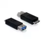 Adapter USB 3.0-A FM auf micro USB 3.0-B M DeLOCK 65183
