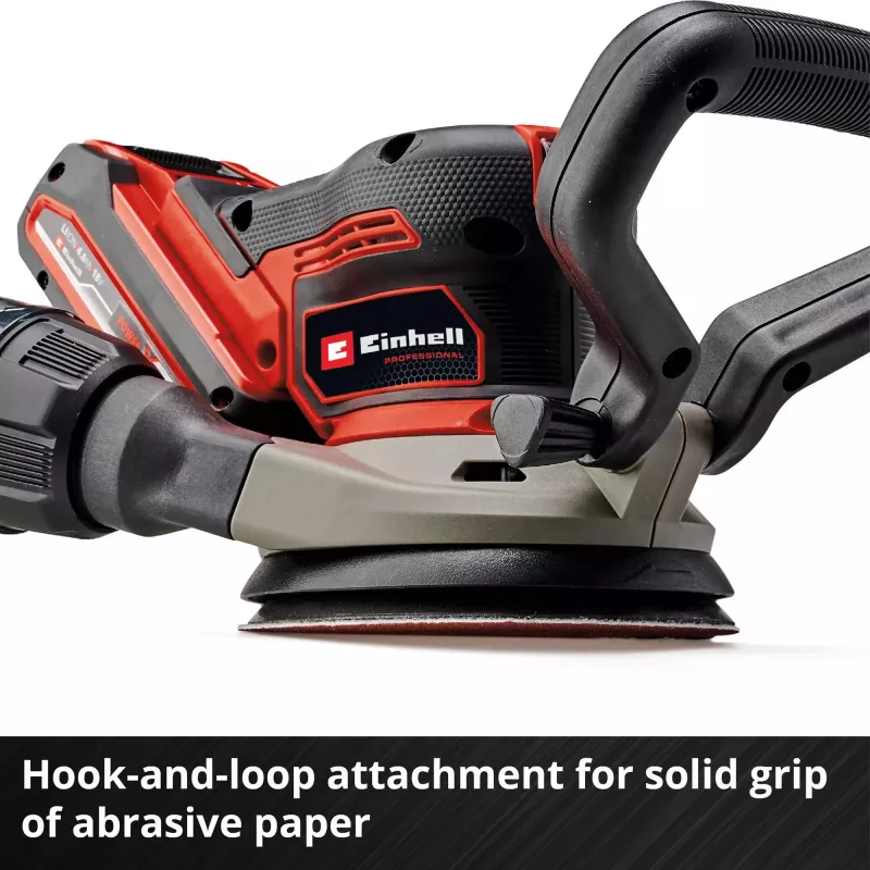 Bodenschleifmaschine EINHELL TP‑RS 18/32 Li BL Solo — 24.000 U/min, Schwarz/Rot, 1,11 kg