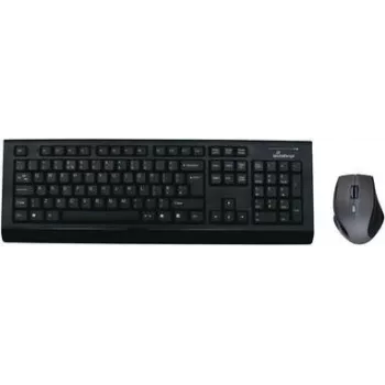 MediaRange MROS104 - Tastatur-Maus-Set - Kabellos - QWERTY - GB - Grau, Schwarz (MROS104UK)
