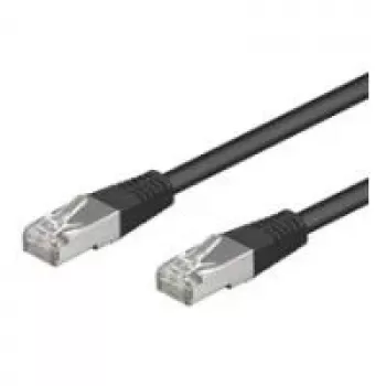 Wentronic Goobay CAT 5e Patchkabel, F/UTP, Schwarz, 20 m – CCA Kupfer-Mix (68659)
