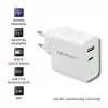 Qoltec 51718 Ladegerät | 45W | 5-20V | 2,4-3A | USB Typ C PD | USB | Weiß