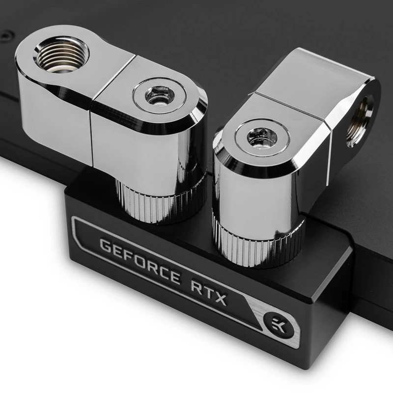 Fitting EK Water Blocks Messing Nickel Silber 33mm