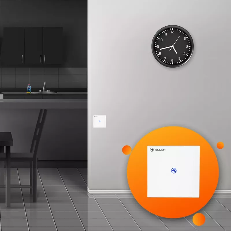 Smart WiFi Schalter Tellur SS1N — 1 Port, 1800W, 10A