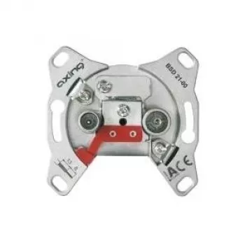 Koaxial-Antennensteckdose Axing BSD02100 Grau