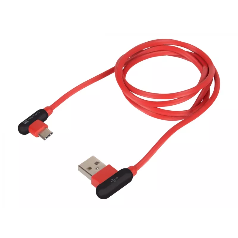 USB-Kabel NATEC NKA-1201 USB 2.0 1 m USB A USB C Schwarz Rot