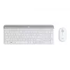 Logitech Slim Wireless Combo MK470 - Tastatur-Maus-Set - Funk - 2,4 GHz - Spanisch - Off-White (920-009199)