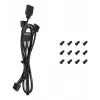 120-mm-PC-Lüfter DeepCool FL12 3-in-1 Schwarz, 120×25 mm, 2150 U/min, Fluid Dynamic Bearing, PWM, 55 CFM, 32 dB, 3er-Pack