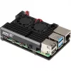 JOY-IT RPI CASE ALU07F - Gehäuse für Raspberry Pi 4, Alu, Lüfter, schwarz (RB-ALUCASEP4+07FAN)