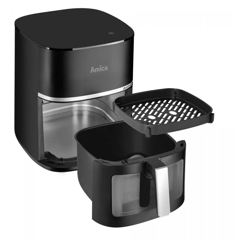 Heißluftfritteuse AMICA AFM 6020 – 7 L Fassungsvermögen, 1800 W, einstellbare Temperatur und Timer