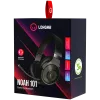 LORGAR Noah 101, Gaming-Headset mit Mikrofon, 3,5-mm-Klinkenanschluss, Kabellänge 2 m, faltbares Design, PU-Leder-Ohrpolster, Größe: 185*195*80 mm, 0,245 kg, schwarz
