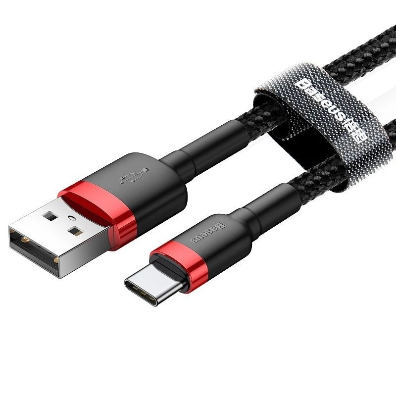 Mobiltelefonkabel Baseus Rot 1m USB A USB C