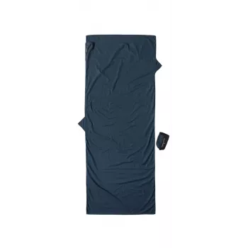 Cocoon TravelSheet rechteckiger Schlafsack aus Baumwolle Blau
