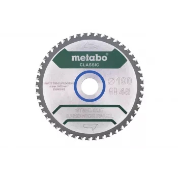Kreissägeblatt Metabo FZ/FA 190 x 30 mm, 48 Zähne, Stahl
