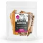 Hundeleckerlis UNISZKI Rinderhaut 100 g — natürliche Rinderhaut-Zahnpflegekaustreifen, 100-g-Beutel, Protein 65%