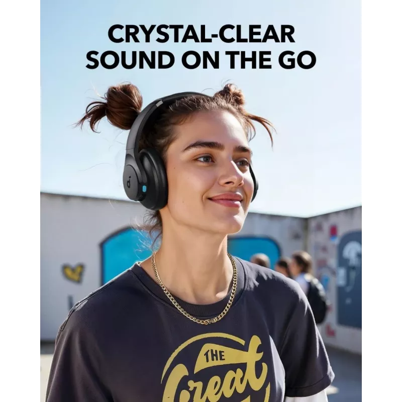 Over-Ear-Kopfhörer Anker Soundcore Q11i, Bluetooth 5.0, bis zu 20 h Akku, eingebautes Mikrofon, dunkelgrau