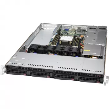 Supermicro CSE-815TQC4-R504WB3 server barebone Rack 1U Schwarz Intel/AMD