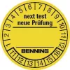 Benning Prüfplaketten 300 Stück für Gerätetester 756212 (Ø) 30 mm Nächste Prüfung (756212)