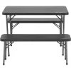 Campingtisch Coleman 2199746 schwarzer Stahlrahmen Polypropylenplatte